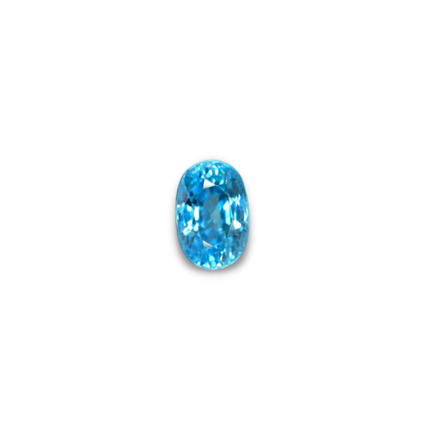 Zircon bleu naturel 4,65 carats